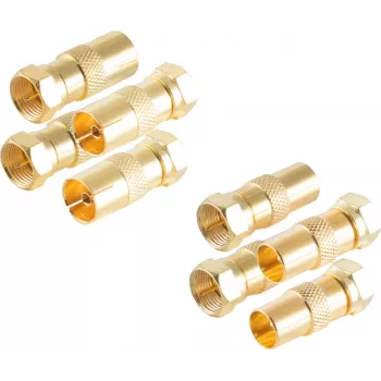 Koaxialstecker ShiverPeaks BS15-301114 4 Stück
