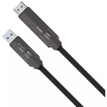 USB4 HDMI-Kabel 4smarts ComboCord 240W 1,5 m – USB4 auf HDMI, 240W Stromversorgung, 1,5 m Länge
