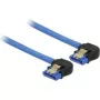 SATA-Kabel DeLOCK 85096 0,3 m SATA 7-Pin Schwarz Blau