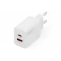AC USB-Ladegerät DIGITUS 20W, 1x USB-C, 1x USB-A, Eingang 100–240V, Weiß