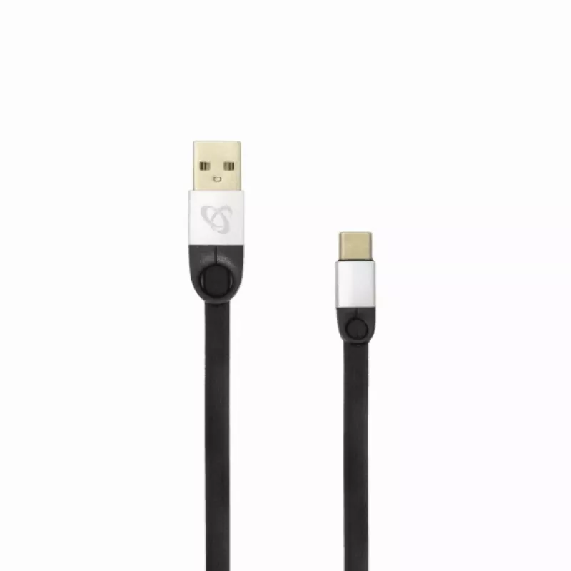 Sbox USB 2.0-Type-C/2.4A schwarz/silber 1,5 m