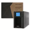 Qoltec 53042 USV (unterbrechungsfreie Stromversorgung) Doppelwandlung (Online) 1 kVA 800 W 2 AC-Ausgänge