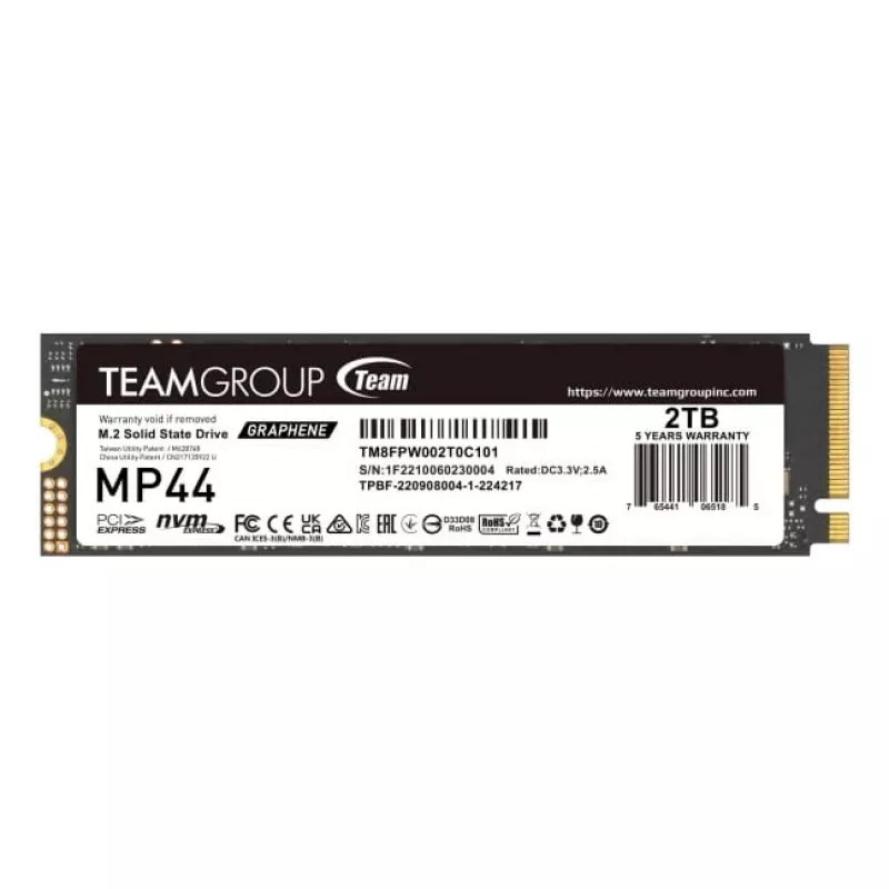 SSD-Laufwerk Team Group 2 TB M.2 PCI Express 4.0 NVMe MP44