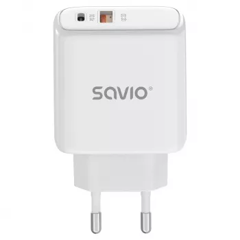 Savio LA-12 Ladegerät für Mobilgeräte Universal Weiß AC Schnellladen Indoor