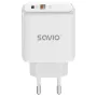 Savio LA-12 Ladegerät für Mobilgeräte Universal Weiß AC Schnellladen Indoor