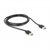 USB-Kabel DeLOCK 1m USB 2.0 A Schwarz