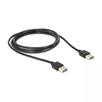 USB-Kabel DeLOCK 1m USB 2.0 A Schwarz