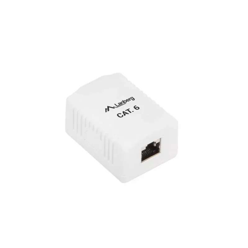 Aufputz-Anschlussdose RJ-45 Weiß Lanberg OS6-0001-W
