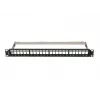Patchpanel leer 24 Ports 1U 19 Zoll FTP für Keystone-Module schwarz