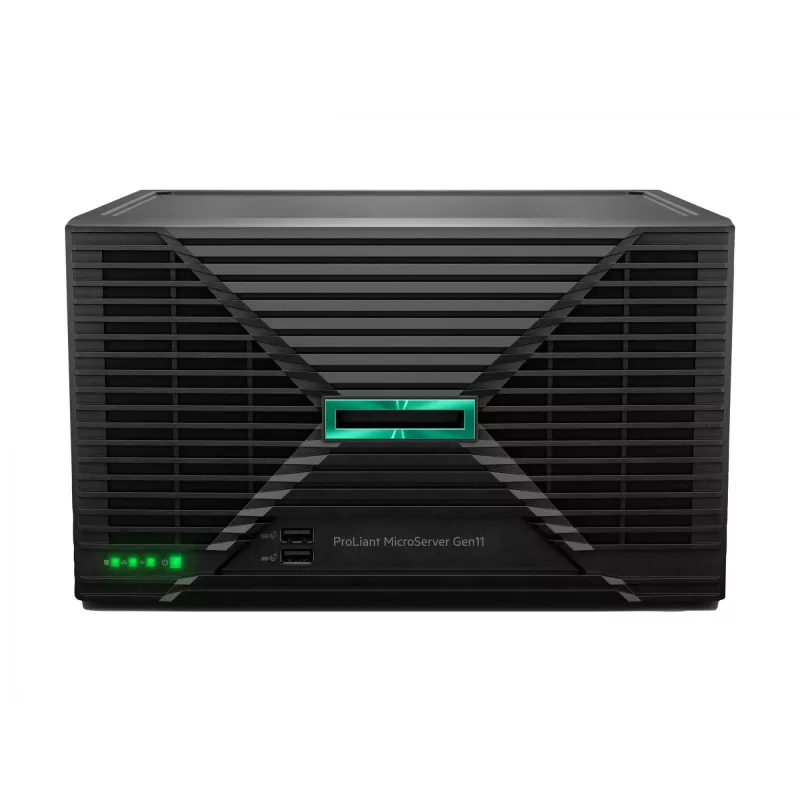 Server HP Enterprise ProLiant MicroServer Gen11 6325P 3,5 GHz 4-Kern 1P 32 GB DDR5 4LFF NHP 2×4 TB HDD 180 W PS
