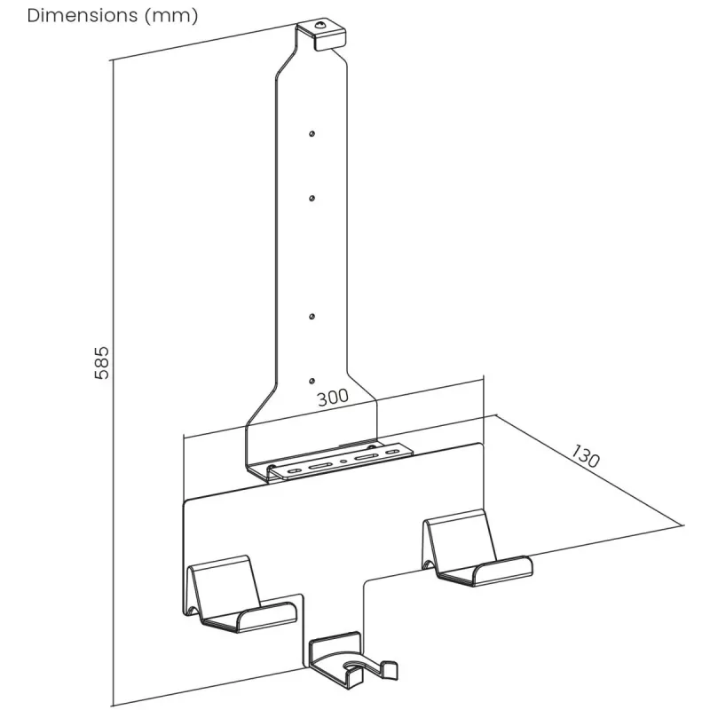 Wandhalterung MACLEAN RS181 für PlayStation 5 — platzsparendes Design, einfache Installation