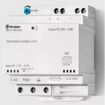 Finder Schaltnetzteil Stromversorgung und Spannungswandler Universal 68 W Weiß (78.60.1.230.2402)