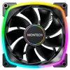 MONTECH RX140 PWM 140mm ARGB Reverse-Blade-Gehäuselüfter - Schwarz