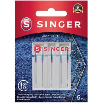 SINGER Nähmaschinennadeln 100/16 Modell 250053603 – 5er-Pack
