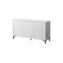 MARMO 3D Kommode 150x45x80.5 cm weiß matt/marble weiß