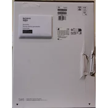 Subwoofer Sony SA-SW5 300W Wireless, 2 Ω, tragbar, Schwarz – für HT-A9 / A7000 (beschädigte Verpackung)