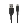 USB-Kabel Belkin CAB007bt1MBK 1m USB A Micro-USB A Schwarz