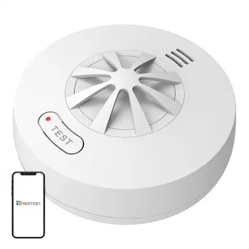 Hitzesensor-Alarm HEIMAN HM-5HW drahtlos vernetzter batteriebetriebener Hitzemelder