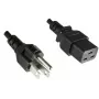 Microconnect PE110518 Stromkabel Schwarz 1,8 m C19-Kupplung