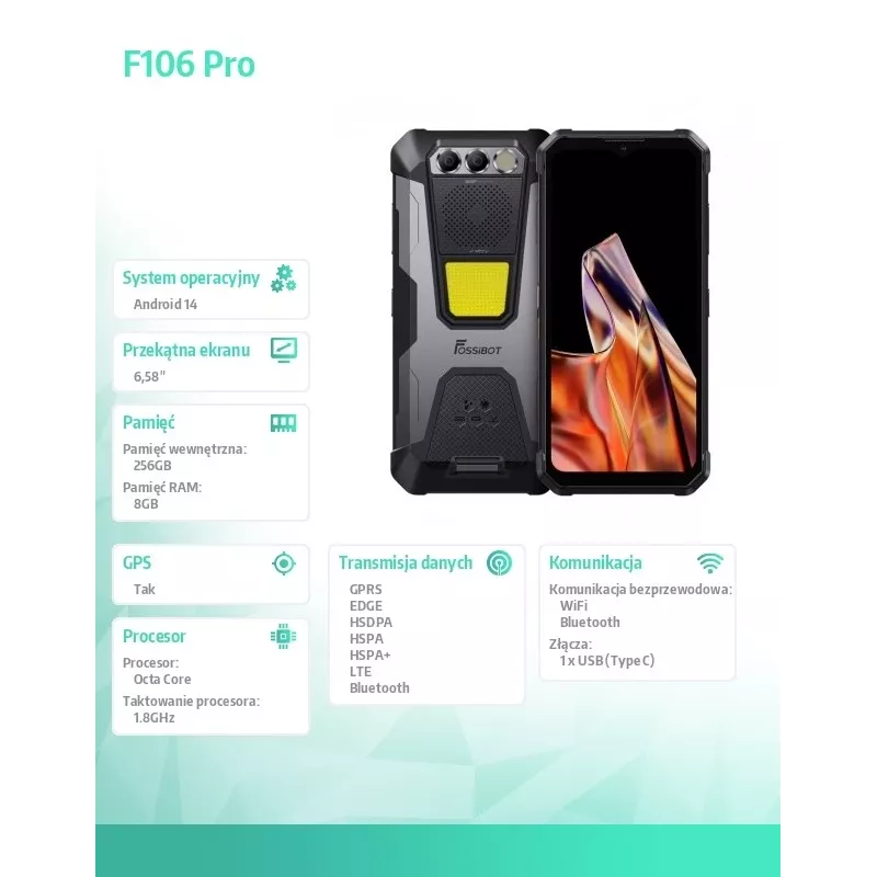 Smartphone FOSSiBOT F106 Pro schwarz