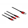 Delock 3-in-1-Ladekabel - 30 cm