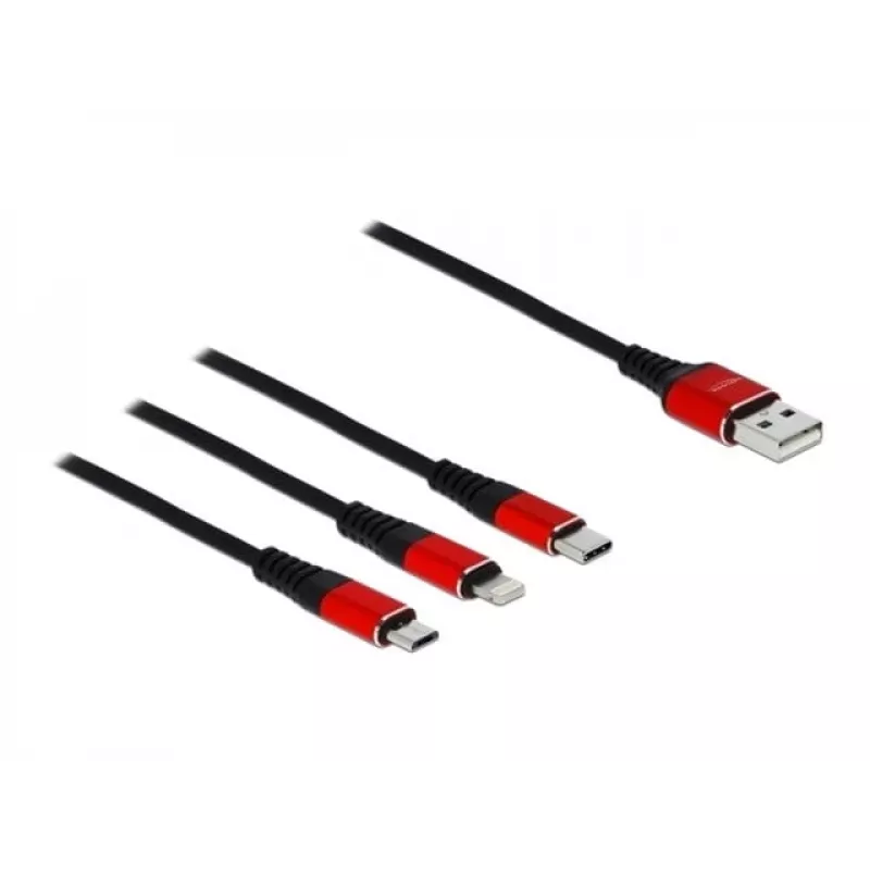 Delock 3-in-1-Ladekabel - 30 cm