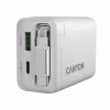 CANYON Ladegerät OnCharge 65RC mit integriertem USB-C-Kabel 65W, 1x PD, 1x QC, EU-Stecker, Weiß