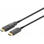 Manhattan HDMI auf Micro HDMI Plenum-Rated-Kabel, 4K@60Hz (Premium High Speed), 100 m, Aktiv, Abnehmbarer HDMI-Stecker (Typ A), Stecker auf Stecker, Schwarz, vergoldete Kontakte, lebenslange Garantie