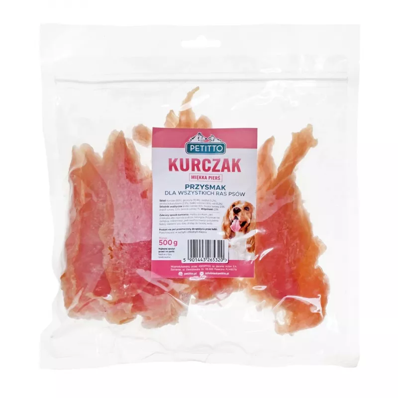 PETITTO Soft Hühnerbrust - Hunde-Leckerli - 500 g