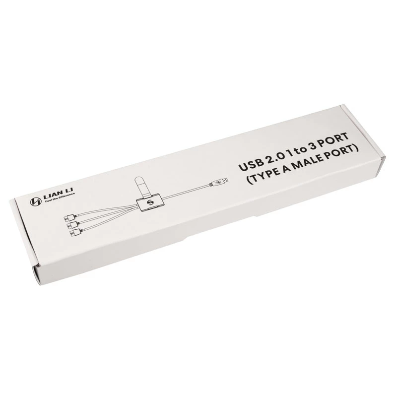 USB Hub Lian Li PW-U2TPAW Typ-A-Stecker 1-auf-3 IDC 9-Pin