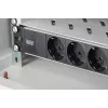 Aluminium-Steckdosenleiste Digitus DN-95411 3 Sicherheitssteckdosen 2 m