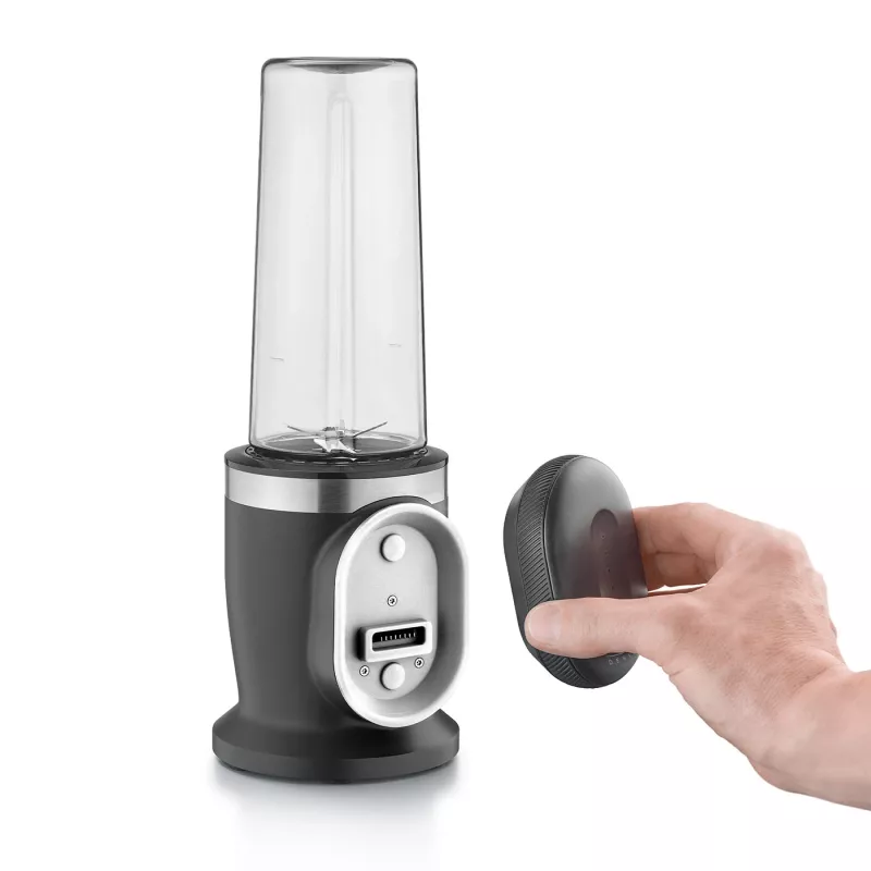 Caso Akku-Mixer | Click & Blend | Tischgerät | 240 W | Krugmaterial Tritan | Krugvolumen 0,5 L | Edelstahl/Matt Schwarz
