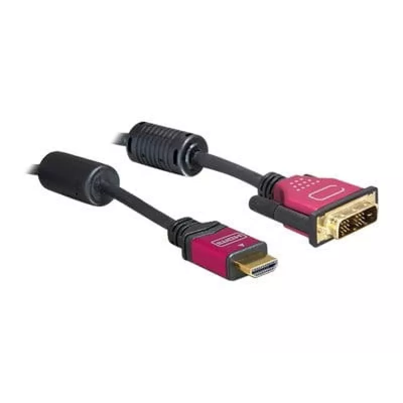 HDMI - DVI Kabel DeLOCK 84343 3,0m Stecker / Stecker