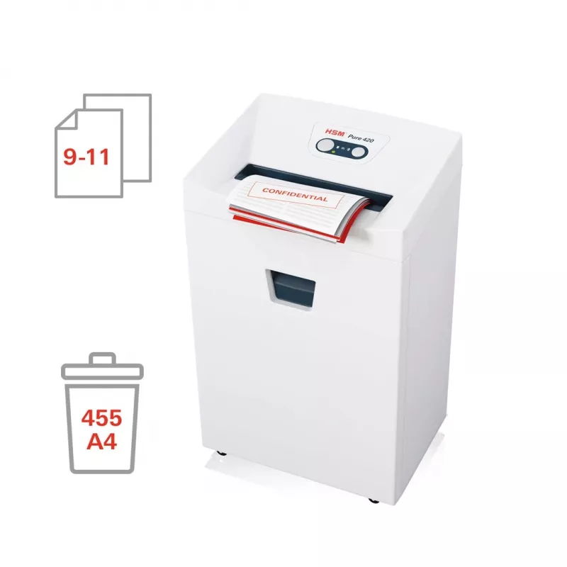Aktenvernichter HSM Pure 420 Partikel 1,9 x 15 mm – HSM Büro-Partikel-Aktenvernichter