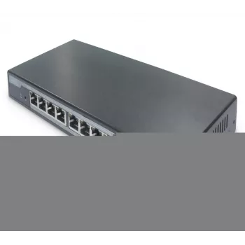 Digitus 8-Port Gigabit PoE Netzwerk-Switch, Desktop, L2 managed, 2 Uplink-Ports, SFP, 86 W, af/at