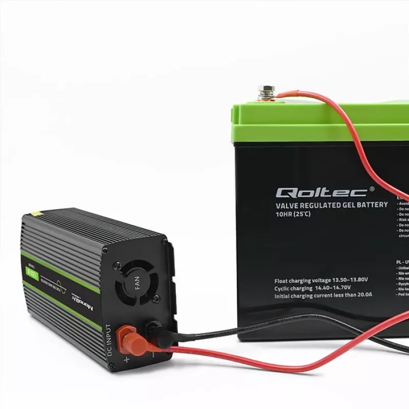 Auto-Wechselrichter Qoltec Monolith 1200 W Schwarz 12 V