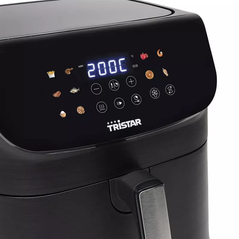 Heißluftfritteuse Tristar FR-9073 — Single 9 L, 1800 W, Touch-LED, schwarz, min 30 °C