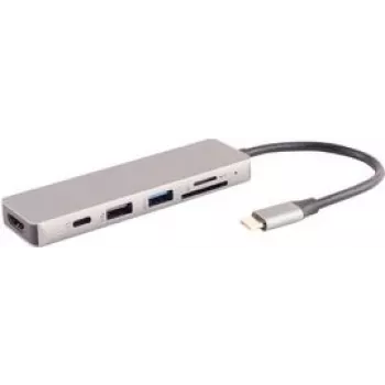 Laptop Dock S/CONN 14-05027 USB 3.2 Gen 1 Type-C Grau