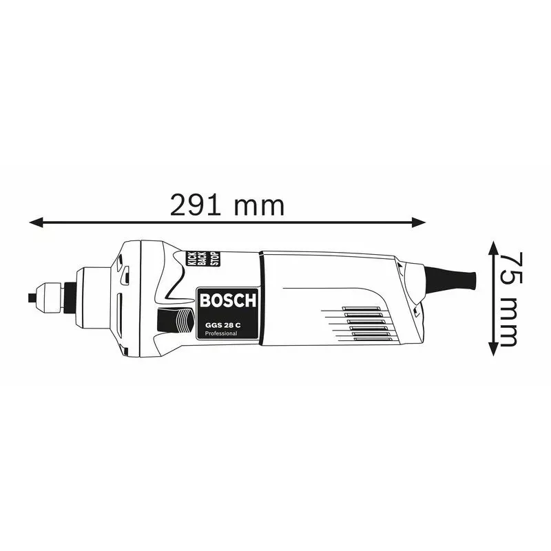 Bosch 0 601 220 000 Geradschleifer 28000 U/min 650 W