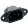 MPE-Garry C14 Netzeingang Stecker mit Schraubklemmen für 65 º APP CHASSIS MA 10A KB (42 R01-4122)