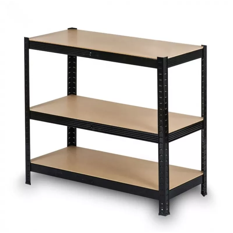 Metallregal Schwarz 150X75X30CM