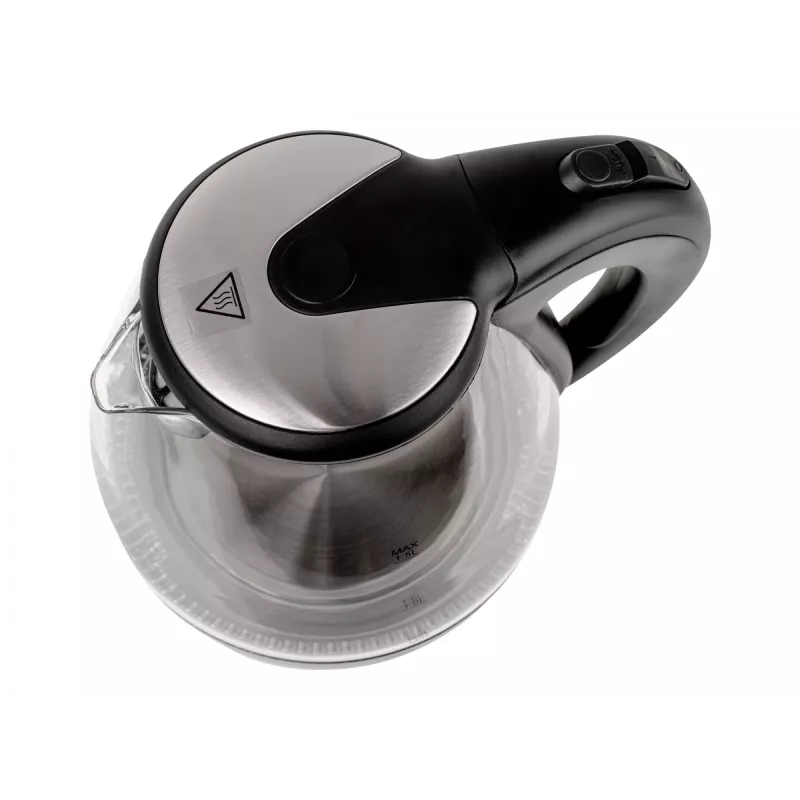 Wasserkocher | Adler | Wasserkocher | AD 1224 | Standard | 2000 W | 1,5 L | Glas | 360°-Drehsockel | Schwarz