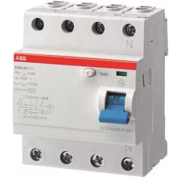 ABB FI-Schutzschalter 40 A, 4-polig, 300 mA, F204A-40/0,3, pro M compact (2CSF204101R3400)
