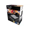 Adler AD 3036 Waffeleisen für 4 Waffeln Schwarz, Grau 1500 W