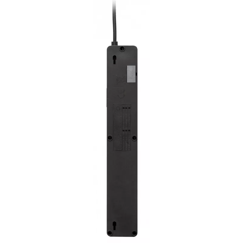 Stromverlängerung Lestar 3 m innen schwarz mit Ein-/Ausschalter und Kontrollleuchte, 230 V AC, 10 A