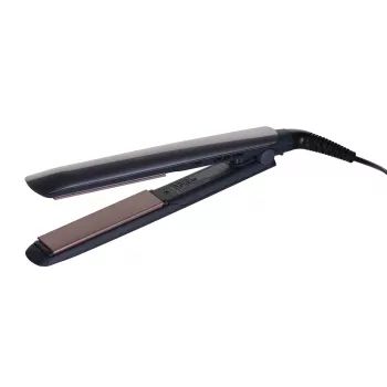 Glätteisen Remington S8598 Warm Schwarz Grau — Keramikplatten 11 cm, 5 Heizstufen, 160–230 °C, 3 m Kabel, Tragetasche