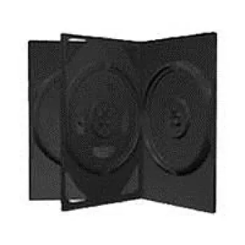 MediaRange 3er-DVD-Box Schwarz – Kapazität: 3 CD, 3 DVD – 50er-Pack – Schwarz (BOX15)