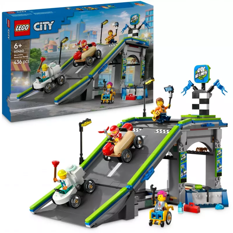 LEGO CITY 60460 No Limits: Race Car Ramp Truck