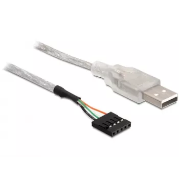 USB 2.0-A Stecker auf Pin-Header-Kabel DeLOCK 83078 Silber