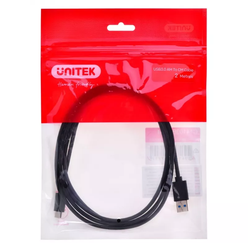 UNITEK KABEL USB-C, USB-A, 5 GBPS, 2M